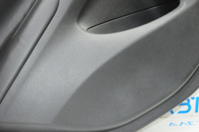 Door trim card rear left Nissan Altima 13-14 black with black insert leather, scratches