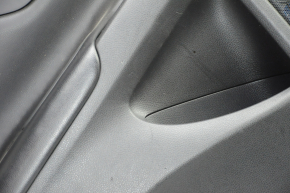 Door trim card rear left Nissan Altima 13-14 black with black insert leather, scratches, bumps