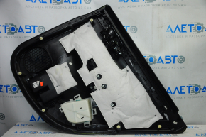 Door trim card rear left Nissan Sentra 13-15 black with black insert cloth, armrest cloth, scratches, for dry cleaning