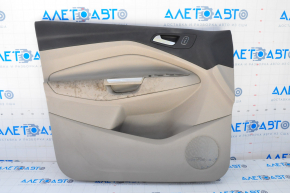 Door trim card front left Ford Escape MK3 17-19 rest, beige, leather armrest, for dry cleaning