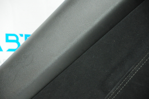 Door trim card rear left Nissan Pathfinder 13-16 black with black insert cloth, armrest cloth, scratches