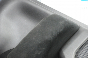 Door trim card rear left Nissan Pathfinder 13-16 black with black insert cloth, armrest cloth, scratches