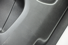 Door trim card rear left Nissan Pathfinder 13-16 black with black insert cloth, armrest cloth, scratches