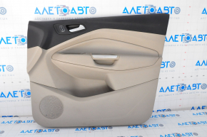 Door trim card front right Ford Escape MK3 17-19 rest, beige, leather armrest, bumpers