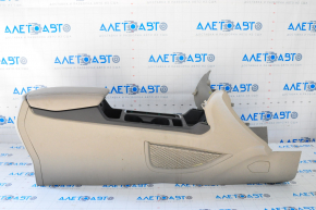 Central console armrest and cup holders Ford Escape MK3 17-19 beige, scratches, dry cleaning