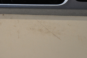 Central console armrest and cup holders Ford Escape MK3 17-19 beige, scratches, dry cleaning