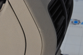 Central console armrest and cup holders Ford Escape MK3 17-19 beige, scratches, dry cleaning
