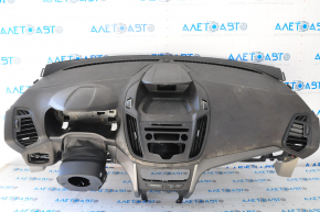 Torpedo front panel with AIRBAG Ford Escape MK3 17-19 rest, beige overlays, for dry cleaning, broken air duct