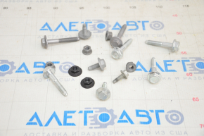 Tesla Model 3 under-torpedo frame pipe hardware 18-16 pcs incomplete