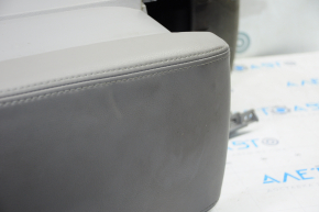 Central console armrest Toyota Highlander 08-13 gray, with climate control, scratches, bumps