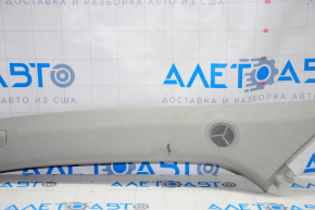 Front pillar trim upper left Acura MDX 14-20 gray, under tweeter, for dry cleaning, scratch