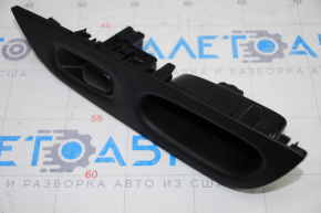 Rear right window lift control Nissan Rogue 14-20 black, manual, with black trim
