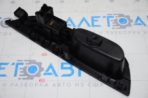 Rear right window lift control Nissan Rogue 14-20 black, manual, with black trim