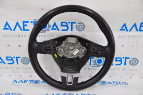 Naked steering wheel VW Passat b7 12-15 USA leather black, no buttons