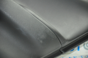 Door trim card rear right Infiniti G25 G35 G37 4d 06-11 black with black insert leather, molding gray gloss, scratches, bump