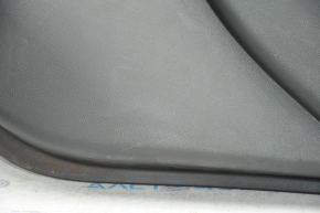 Door trim card rear right Nissan Murano z52 15-18 black with black insert leather, molding gray gloss, tear, scratches