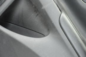 Door trim card rear right Nissan Altima 13-14 black with black insert leather, scratches