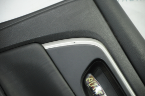Door trim card rear right Nissan Altima 13-14 black with black insert leather, scratches