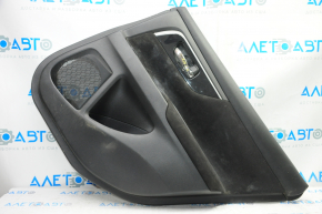 Door trim card rear right Nissan Altima 13-14 black with black insert cloth, tears, scratches, for dry cleaning