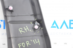 Center pillar trim lower right Subaru Forester 14-18 SJ black, scratches, dented crepe