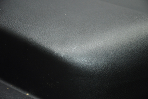 Door trim card rear right Nissan Pathfinder 13-19 black with black insert leather, armrest leather, scratches, bumps