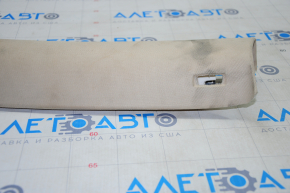 Upper left front pillar trim VW Passat b7 12-15 USA beige, without plug, tear, for dry cleaning