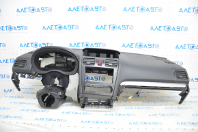 Torpedo front panel with AIRBAG Subaru Forester 14-15 SJ black, scratches