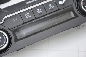 Climate control Honda Civic X FC 16-21 auto, structure, buttons and glass are worn, chrome is used