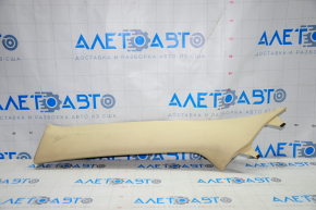 Front pillar trim upper left Toyota Highlander 14-19 beige, for dry cleaning, scratch