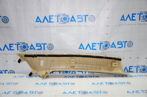 Front pillar trim upper left Toyota Highlander 14-19 beige, for dry cleaning, scratch