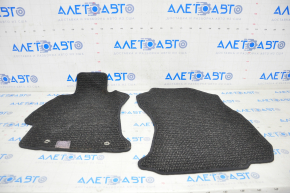 Set of floor mats for Subaru Forester 14-15 SJ cloth, black