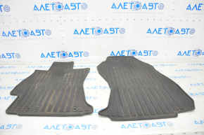 Set of floor mats for Subaru Forester 14-18 SJ rubber, black