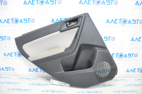 Door trim card rear left Subaru Forester 14-15 SJ black with gray insert cloth, armrest cloth, for dry cleaning
