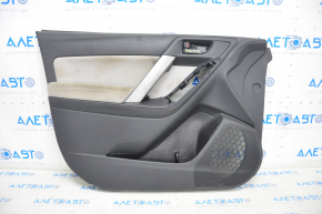 Door trim card front left Subaru Forester 14-15 SJ black with gray insert cloth, armrest cloth, under chemical