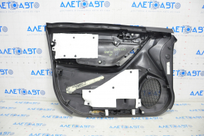 Door trim card front right Subaru Forester 14-15 SJ black with gray insert cloth, armrest cloth, scratches, under chemical, dented