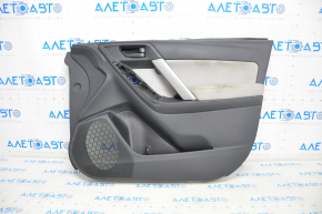 Door trim card front right Subaru Forester 14-15 SJ black with gray insert cloth, armrest cloth, scratches, under chemical, dented
