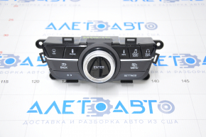 Acura MDX 14-17 display control panel with navigation, under rear dvd, scratch, ENTER button is worn out