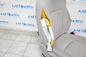 Passenger seat Subaru Forester 14-16 SJ without airbag, mechanical, cloth, gray, shot, under chemical, scratches
