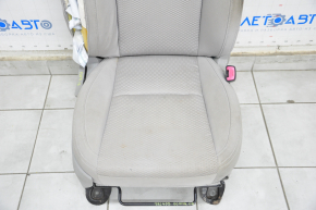 Passenger seat Subaru Forester 14-16 SJ without airbag, mechanical, cloth, gray, shot, under chemical, scratches