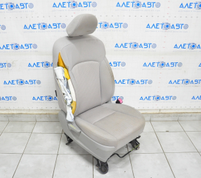 Passenger seat Subaru Forester 14-16 SJ without airbag, mechanical, cloth, gray, shot, under chemical, scratches