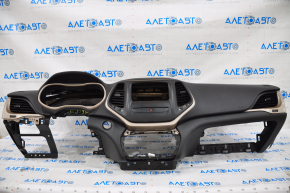 Torpedo front panel with AIRBAG Jeep Cherokee KL 14-23 black