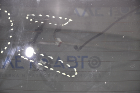 Naked trunk door with glass Ford Explorer 16-19 white YZ, with motor and leash, dented, scratches