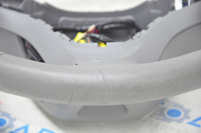 Naked steering wheel Chevrolet Volt 16 - leather, gray, without buttons and paddles, heated, scratches