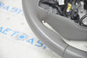 Naked steering wheel Chevrolet Volt 16 - leather, gray, without buttons and paddles, heated, scratches