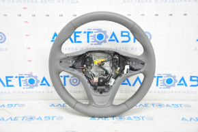 Naked steering wheel Chevrolet Volt 16 - leather, gray, without buttons and paddles, heated, scratches