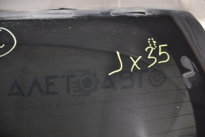 Bare trunk door with glass Infiniti JX35 QX60 13-15 prerest, white QAB scratches, rubbed glass