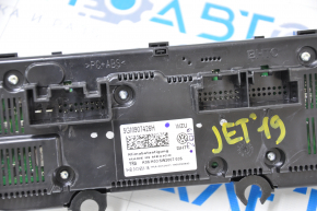 Heater control VW Jetta 19-21 without heated seats, scratches on glass, breakage of temperature regulator cover