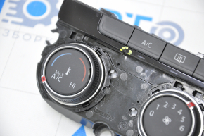 Heater control VW Jetta 19-21 without heated seats, scratches on glass, breakage of temperature regulator cover