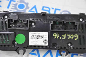Climate control VW Golf 15-21 glass rubbed