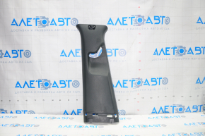 Center pillar trim upper belt left Chevrolet Malibu 16-23 black, without plug, worn